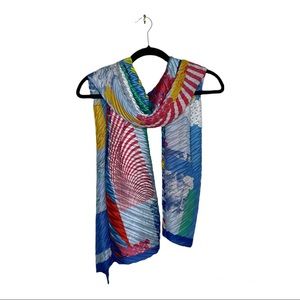 Multicolored Silky Scarf